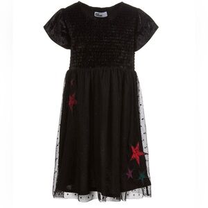 New⭐️Epic Threads Toddler Girls Velvet Star Dress size:4T